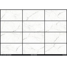 Leštěné dlaždice s mramorovým vzhledem, formát 600x1200 mm