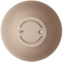 Plastová miska na rostliny Elho v béžové barvě, pohled shora.