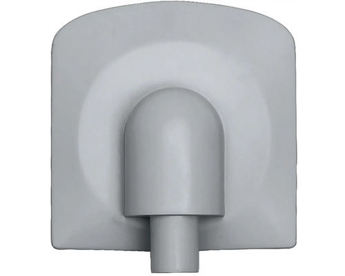 Nástěnná růžice z plastu pro větrací potrubí s potrubní přípojkou.