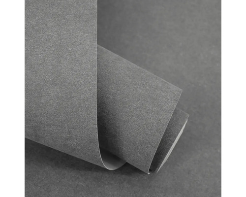 Šedá strukturovaná vliesová tapeta, jednobarevná, matný povrch