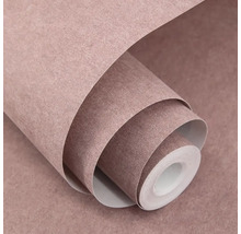 Strukturovaná vliesová tapeta ve vzhledu betonu, starorůžová.