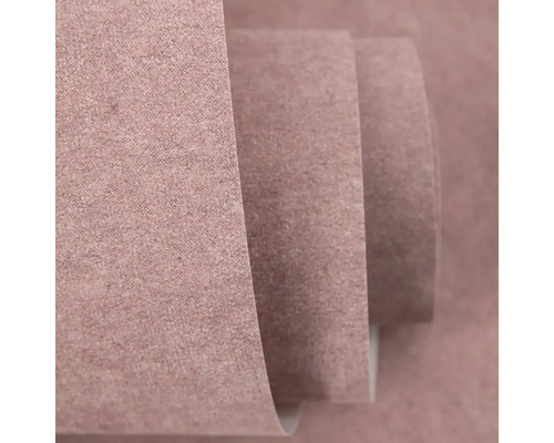 Strukturovaná vliesová tapeta ve starorůžové barvě s jednobarevným vzorem.