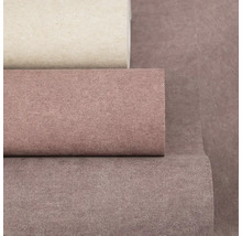 Detailní pohled na tři role strukturovaných vliesových tapet v různých odstínech.