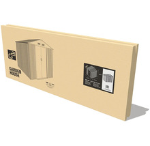 Obal pro zahradní domek G21, šedý, 213 krát 191 centimetrů, s vyobrazením produktu a G21 Logo.