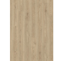 Laminátová podlaha s dubovým dekorem a viditelnou kresbou dřeva v selském vzoru.