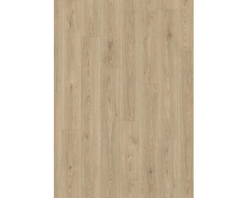 Laminátová podlaha s dubovým dekorem a viditelnou kresbou dřeva v selském vzoru.