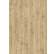 Laminátová podlaha v dekoru dubu s autentickou strukturou dřeva a viditelnými suky.