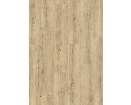 Laminátová nebo vinylová podlaha v přírodním dekoru dubu s kresbou a suky.