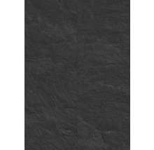 Povrch s texturovaným vzhledem břidlice v tmavě šedé barvě.