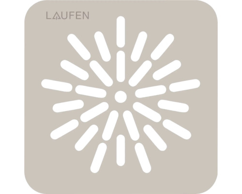 Logo Laufen a symbol pro masážní funkci.