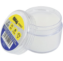 Chladicí pasta pro vrtací korunky MAGG v průhledné nádobce o objemu 20 mililitrů s víčkem.