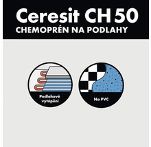 Ceresit CH 50 Chemoprén na podlahy vhodný pro podlahové vytápění a PVC.