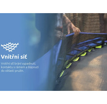 Vnitřní ochranná síť na trampolínu, která brání vypadnutí a kontaktu s pružinami a rámem.