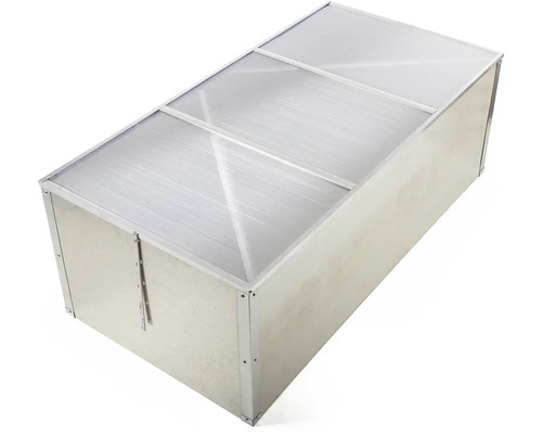 Obdélníkové pařeniště z hliníku s dutinkovými deskami.