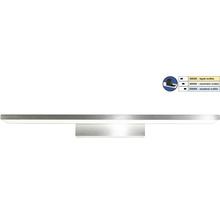 LED zrcadlové svítidlo z kartáčovaného kovu s nastavitelnou teplotou barvy 3000 Kelvinů, 4000 Kelvinů a 6500 Kelvinů.