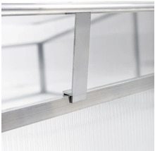 Hliníkový profil skleníku s dutinkovou deskou.