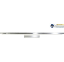 Lineární nástěnné LED svítidlo z kovu v chromu s nastavitelnou teplotou barev 3000 Kelvinů, 4000 Kelvinů a 6500 Kelvinů.