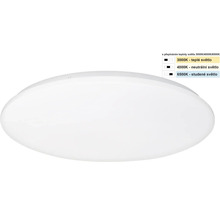 Kulaté stropní svítidlo s nastavitelnou teplotou barvy 3000 Kelvinů, 4000 Kelvinů a 6500 Kelvinů.