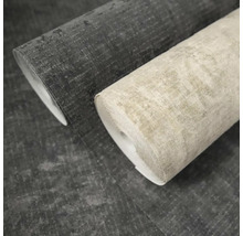 Dvě role vliesové tapety se strukturovaným povrchem v antracitové a béžové barvě.