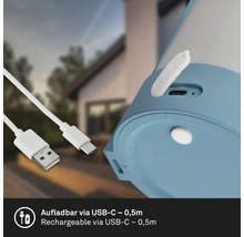 Detailní pohled na produkt s USB-C konektorem a 0,5 metru dlouhým nabíjecím kabelem USB.