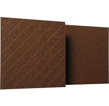 Čtvercový akustický panel z plsti s diagonálními drážkami a hladký panel pro odhlučnění.