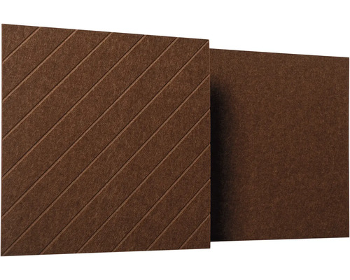 Čtvercový akustický panel z plsti s diagonálními drážkami a hladký panel pro odhlučnění.