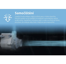 Funkce samočištění u vířivek MSpa: filtrační systém se v pohotovostním režimu automaticky zapne každé čtyři hodiny na šedesát minut.