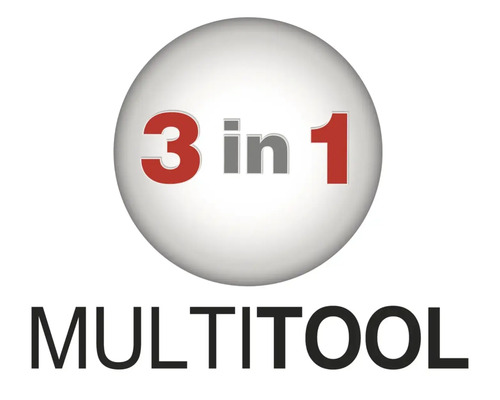 Symbol pro multifunkční nářadí s funkcí tři v jednom.