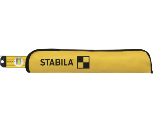 Digitální úhloměr a vodováha Stabila TECH 700 DA v ochranném pouzdru.