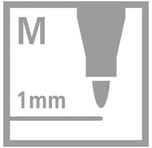 Šířka čáry M, 1 milimetr