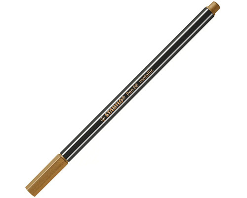 Prémiový fix STABILO Pen 68 metallic zlatý