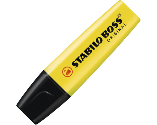 Zvýrazňovač Stabilo Boss Original, žlutý.