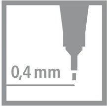 Šířka čáry 0,4 milimetru