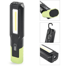 Nabíjecí LED pracovní svítilna Emos s COB LED, magnetickou základnou a výklopným háčkem.