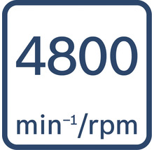 4800 otáček za minutu