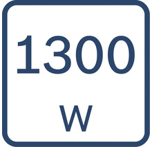 Výkon 1300 Wattů