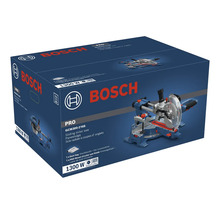 Originální balení pokosové pily Bosch GCM 305-216 S s výkonem 1300 Wattů.