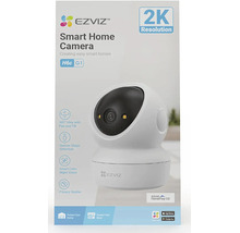 Chytrá domácí kamera EZVIZ H6c G1 s rozlišením 2K, 360 stupňovým otáčením a naklápěním, detekcí osob a barevným nočním viděním.