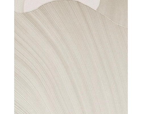 Béžová strukturovaná tapeta s jemným obloukovým vzorem linií a lesklým povrchem.
