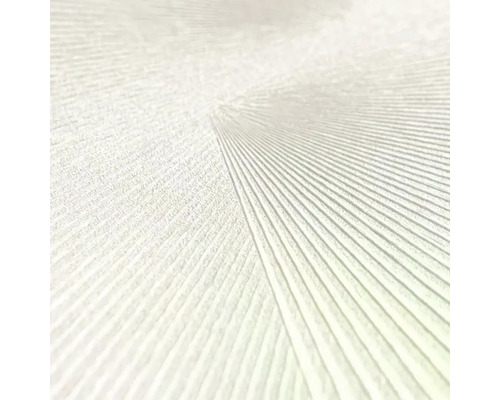 Strukturovaná tapeta s geometrickým vějířovitým vzorem z jemných linií.