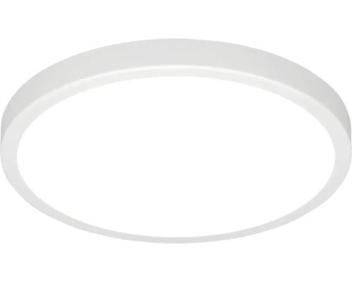 Kulaté stropní LED svítidlo v plochém moderním designu.