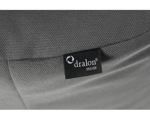 Logo Dralon na tkané látce.