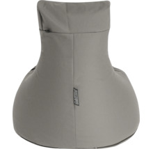 Sedací vak Sitting Point v šedé barvě s ergonomickým tvarem a vysokým opěradlem.