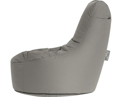Šedý sedací vak s opěradlem od Sitting Point.