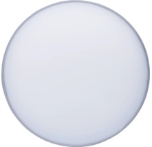 Kruhové stropní LED svítidlo v plochém provedení s bílým difuzorem.