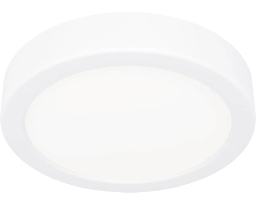 Kulaté ploché LED stropní svítidlo v bílé barvě.