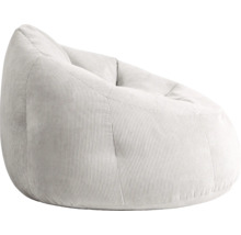 Sedací vak z manšestrové látky s ergonomickou plochou k sezení.