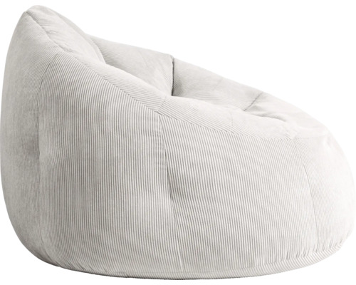 Sedací vak z manšestrové látky s ergonomickou plochou k sezení.