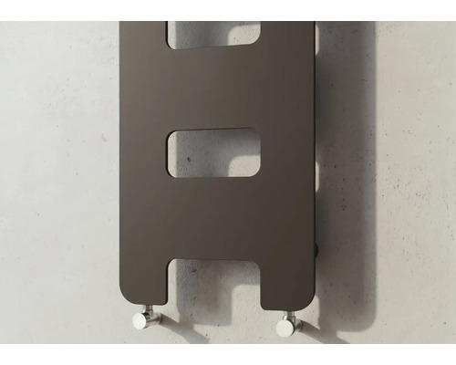 Designové topné těleso Rotheigner 1590 x 450 x 62-90 mm připojení 1/2" dole oboustranně
