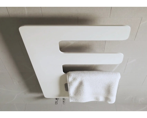 Designové topné těleso Rotheigner 870 x 360 x 62-90 mm připojení 1/2" dole na jedné straně